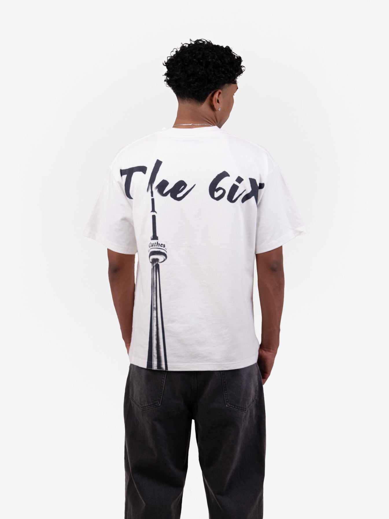 The 6ix Toronto CN Tower T-Shirt White | Cluthes