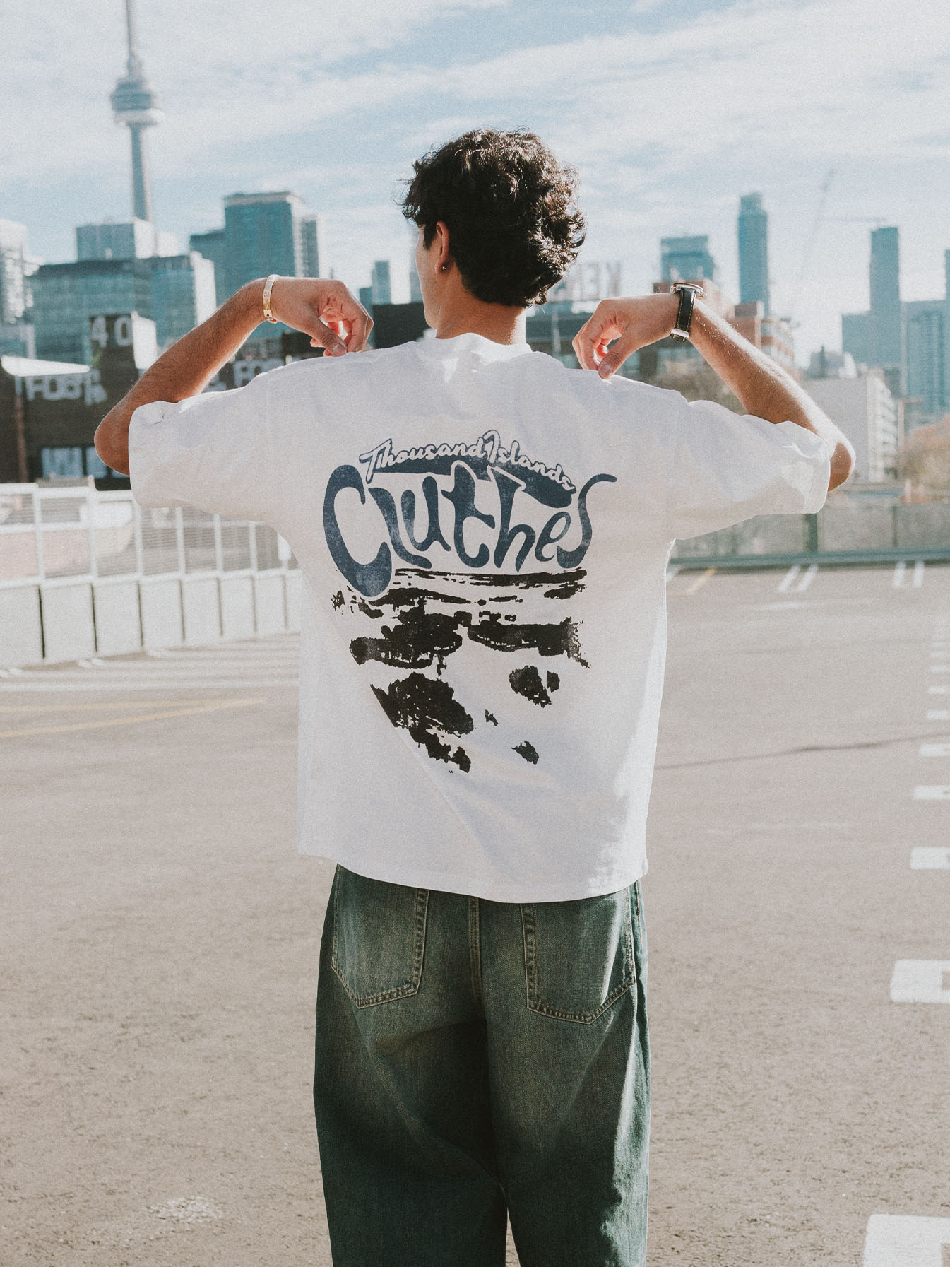 The 6ix Toronto CN Tower T-Shirt White | Cluthes